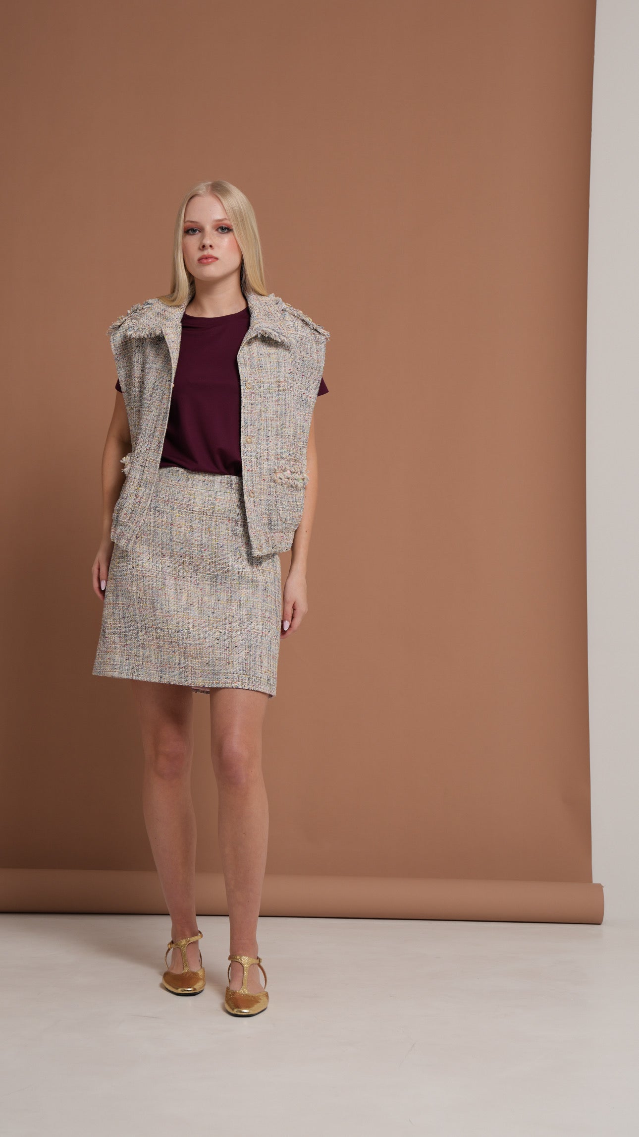 Bouclé Oversize Vest