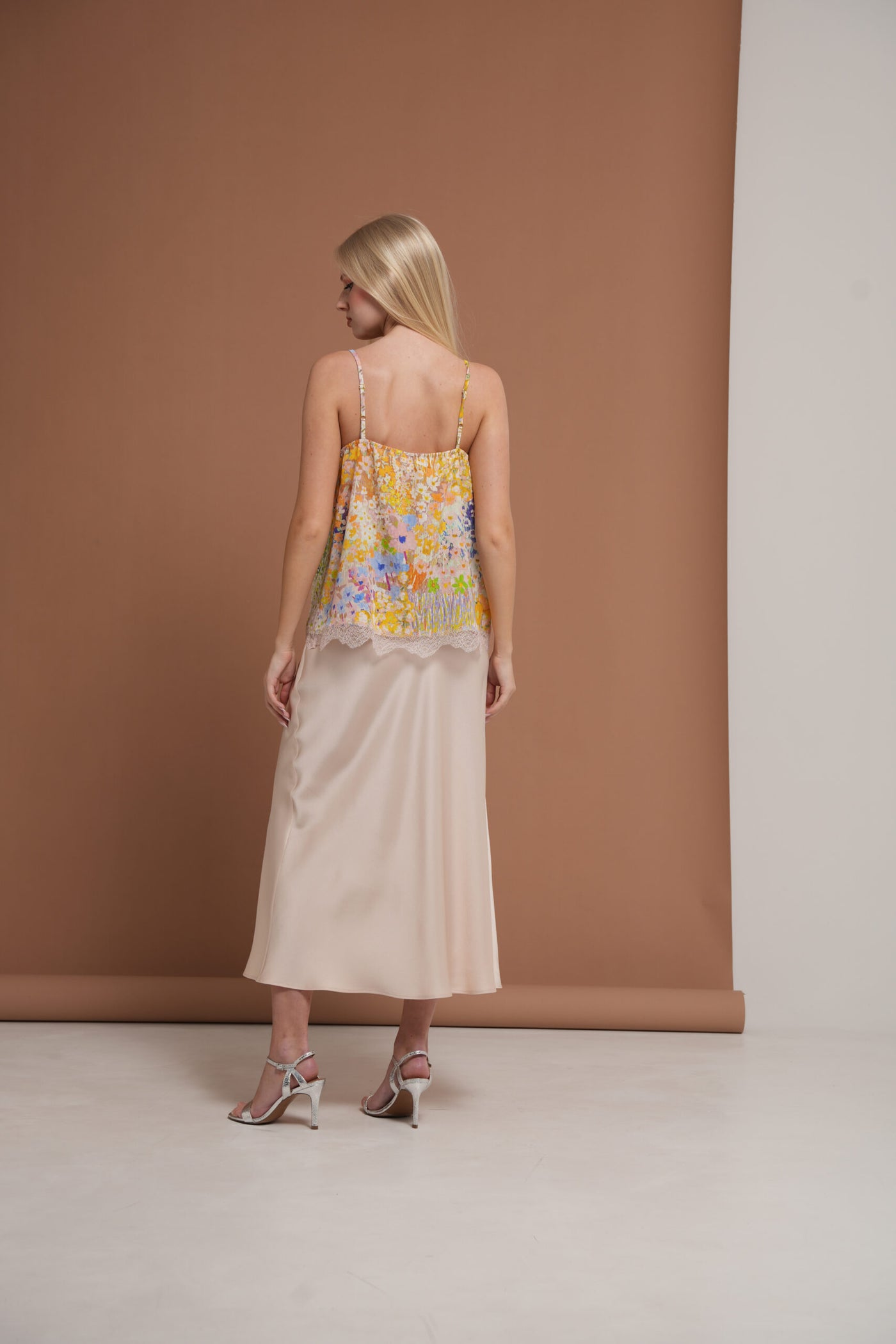Silk Top with Lace