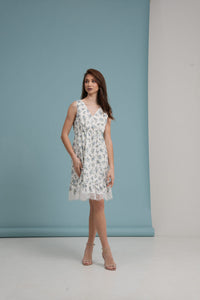 Fil Coupé Floral Dress
