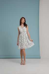 Fil Coupé Floral Dress