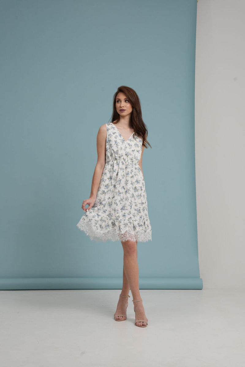 Fil Coupé Floral Dress
