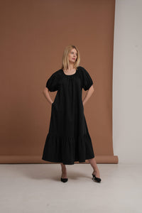 Poplin Midi Dress