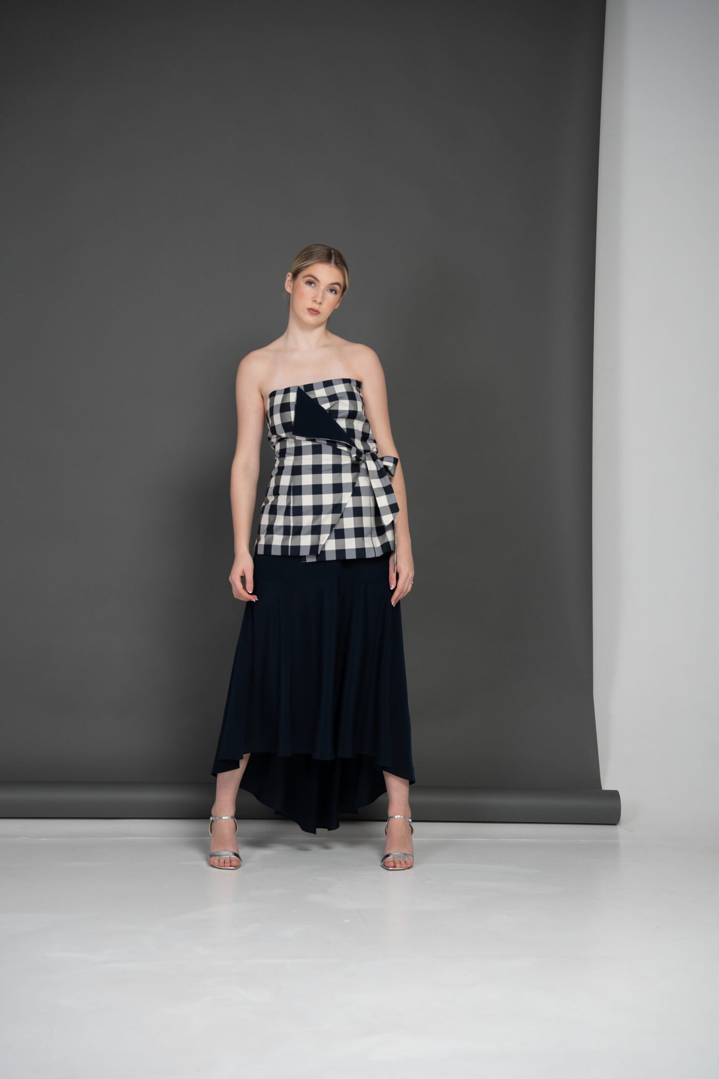 Silk Skirt with Lace