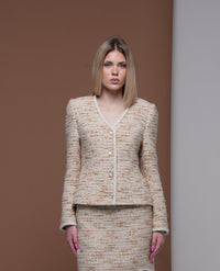 Bouclé Gold Jacket