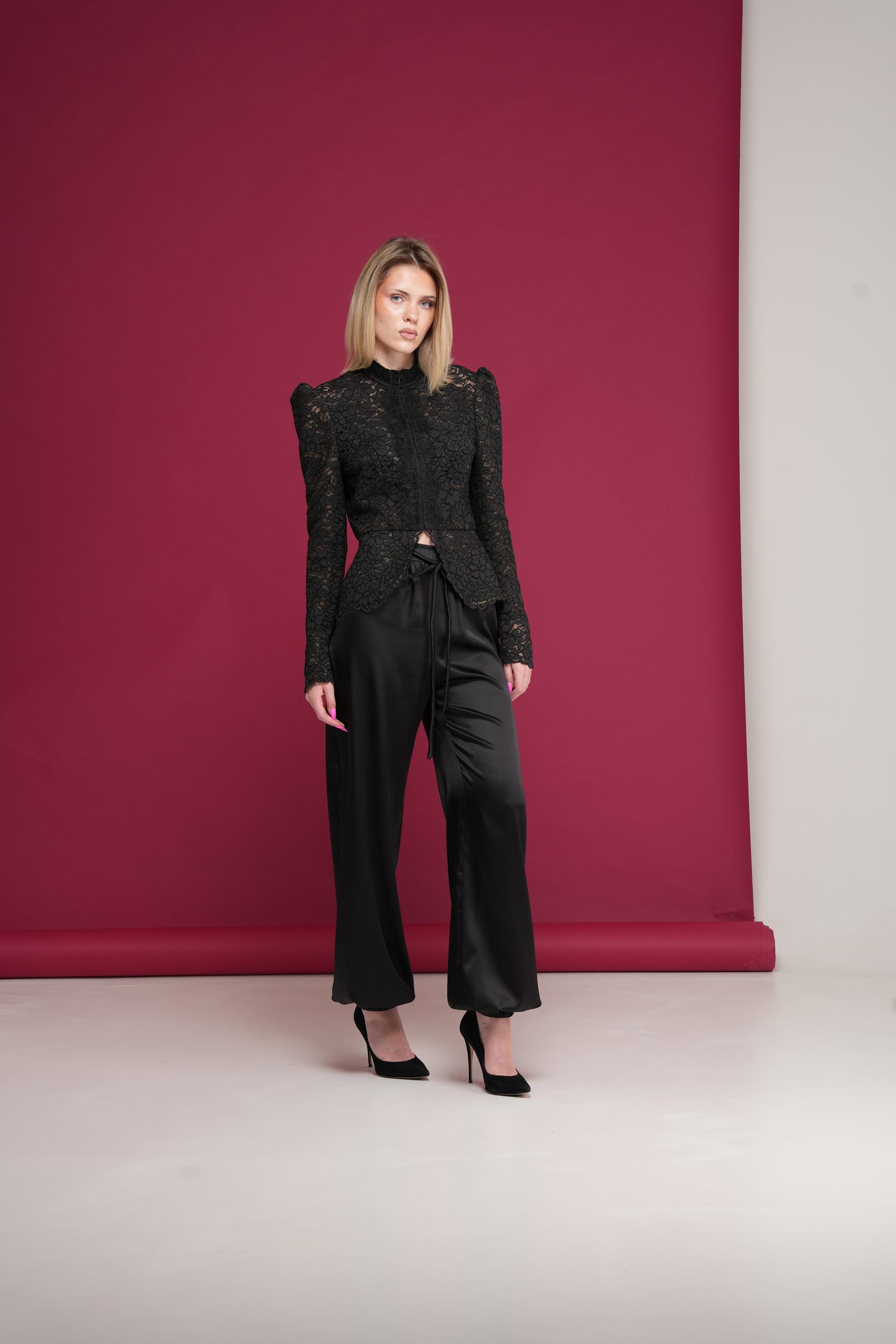 Silk Jogger Pants