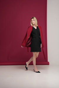 Black Tweed fitted Dress