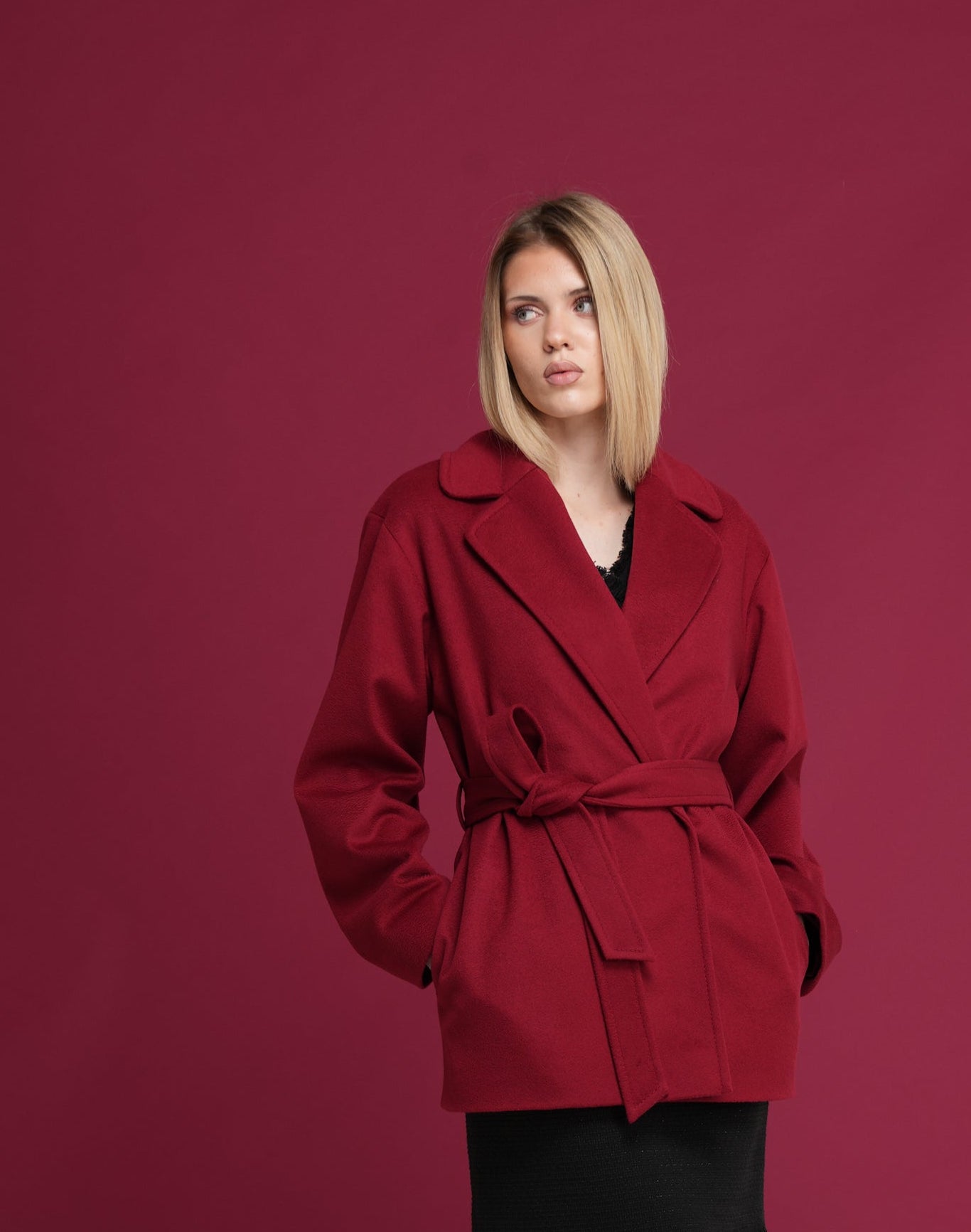 Cashmere Wrap Coat