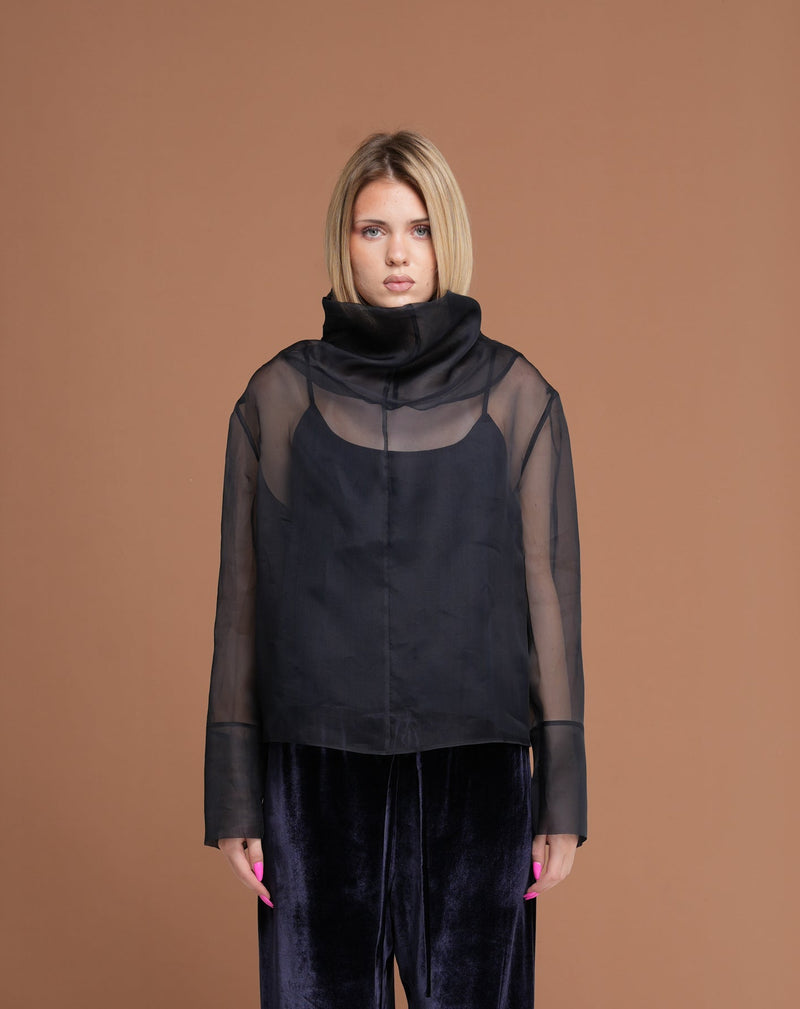 Midnight Veil Blouse