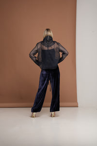Midnight Veil Blouse