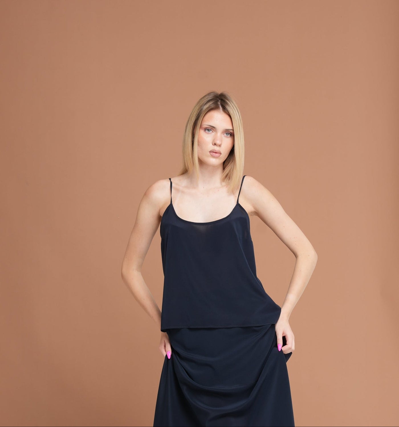 Silk slip Top