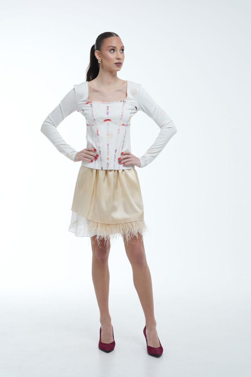 Sweater with Corset Detail