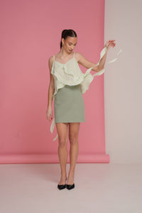Silk Ruffled Top