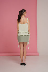 Silk Ruffled Top