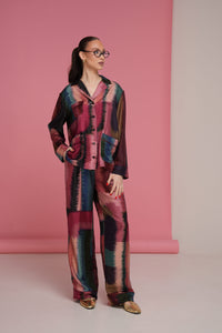 Oversized Twill Silk Shirt