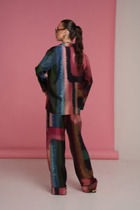 Twill Silk Trousers