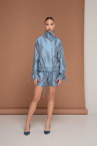 Silk Bomber Jacket