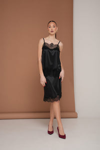 Silk Top with Lace