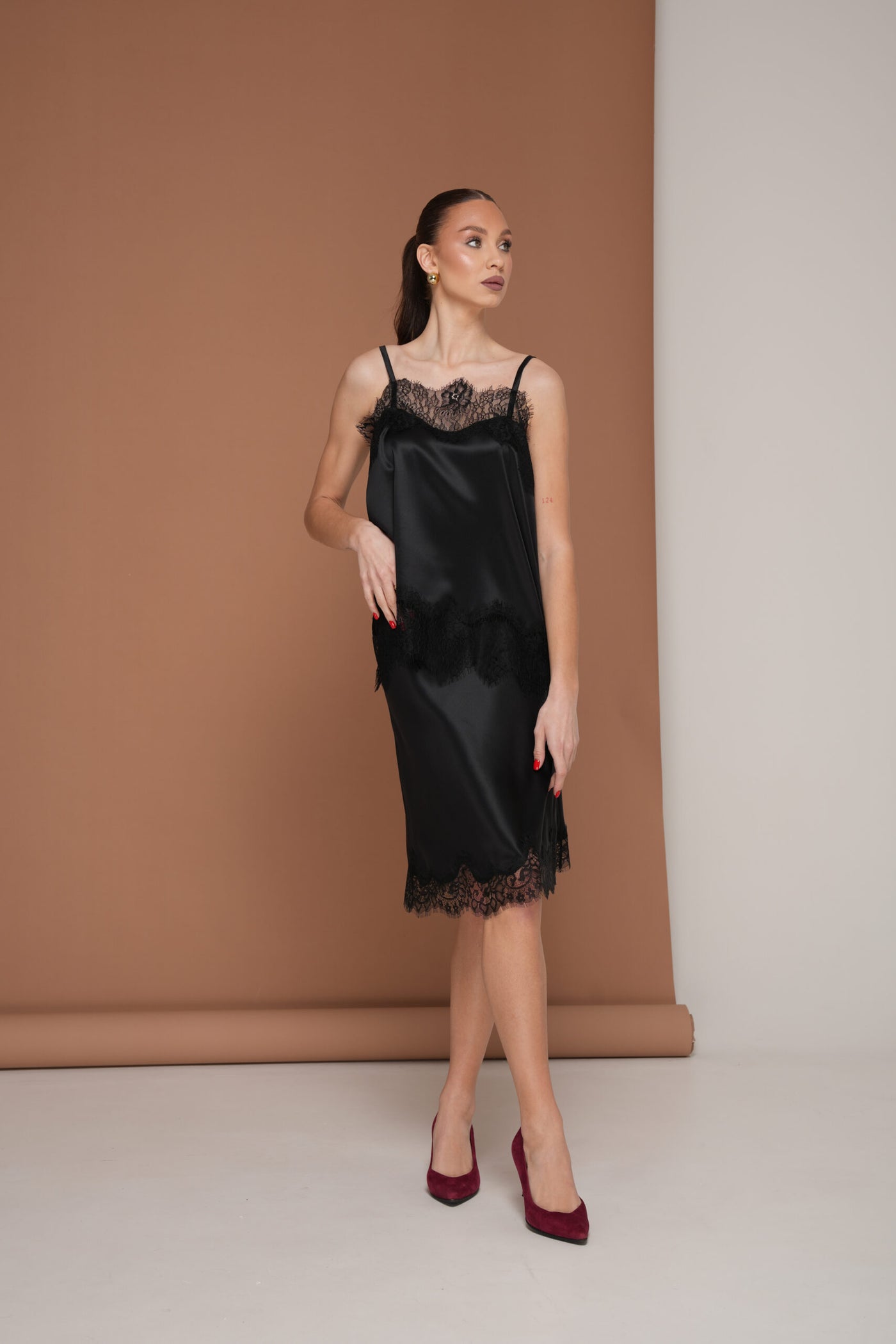 Silk Top with Lace