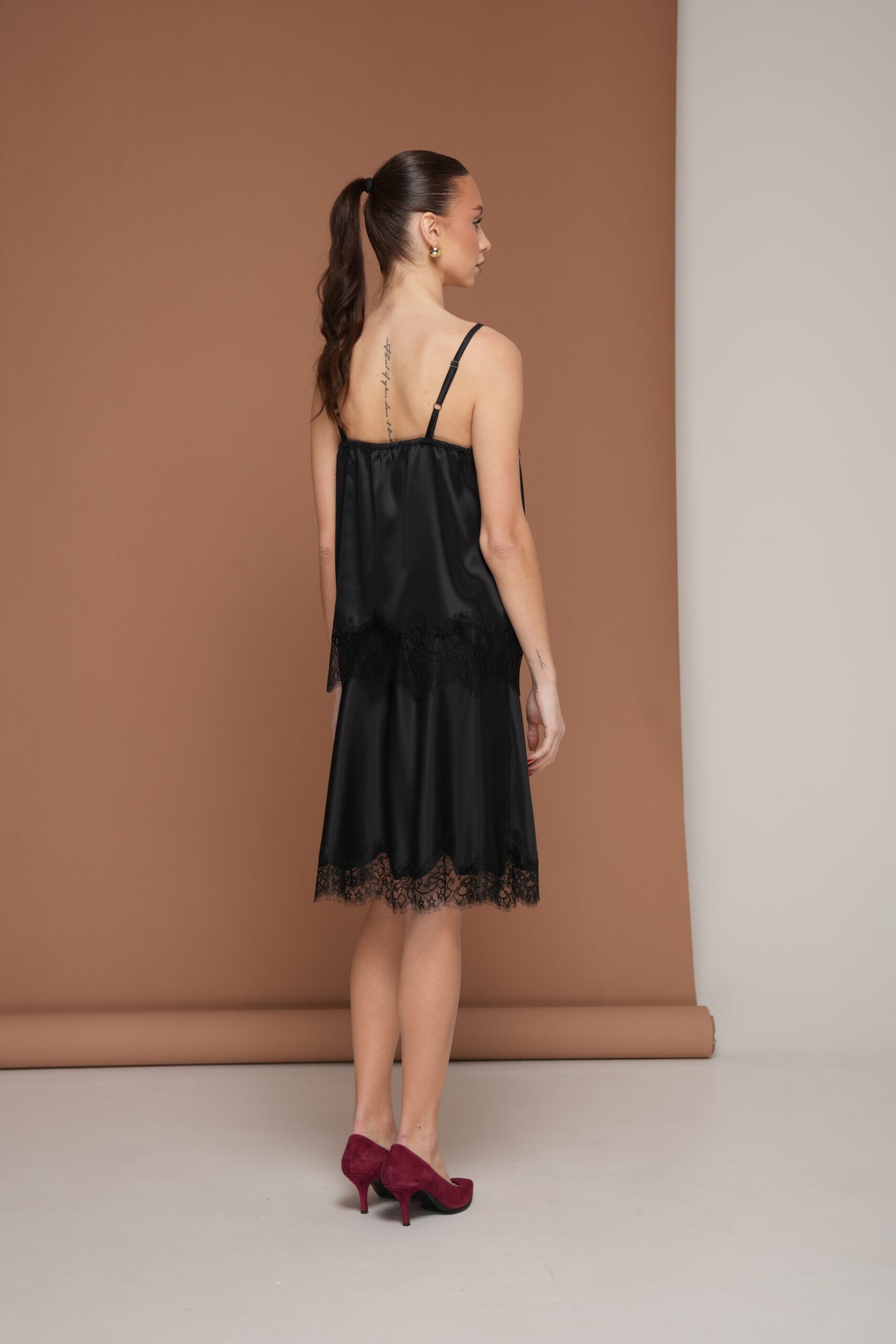 Silk Top with Lace