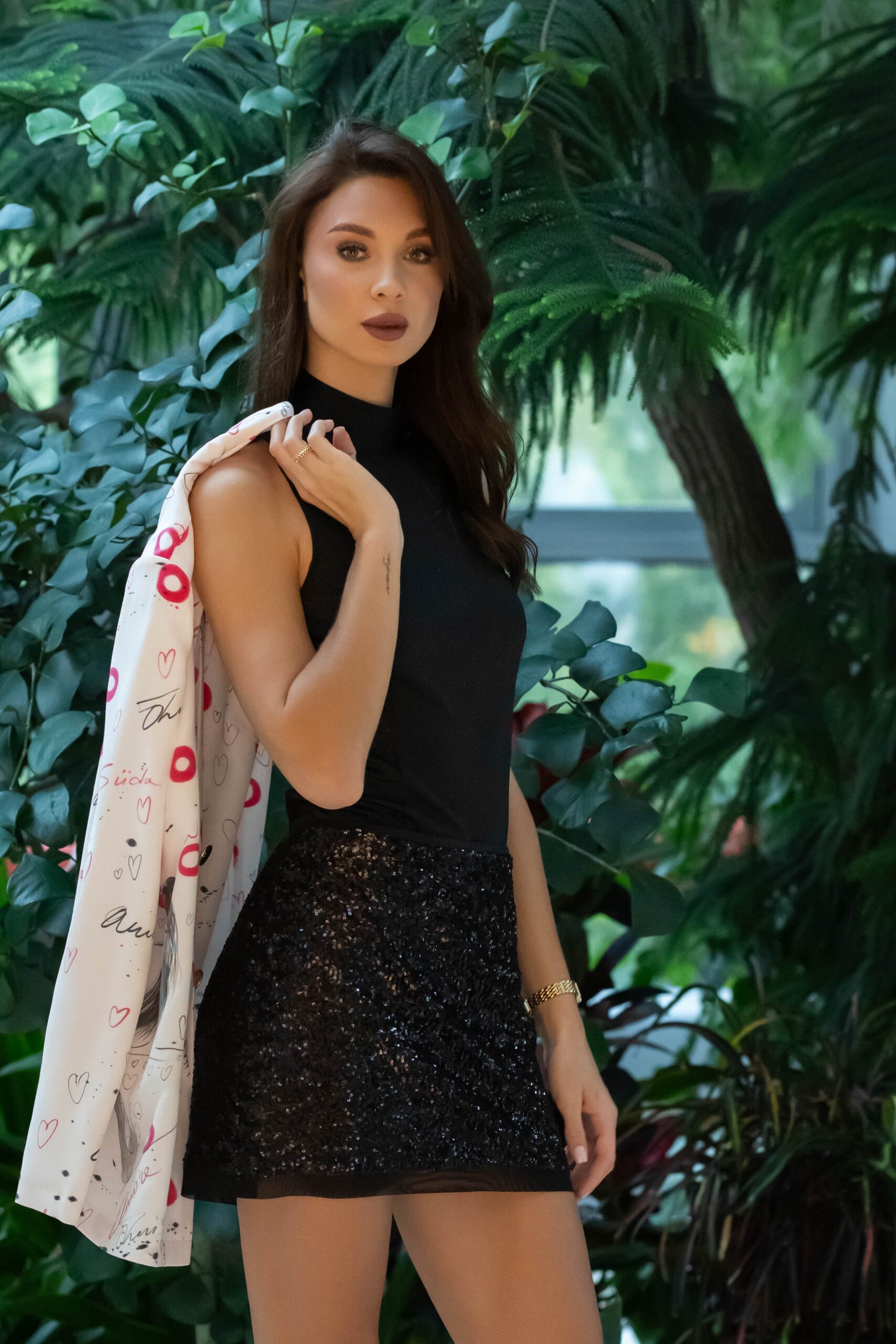 Sequins Mini Skirt
