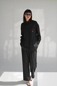 Shirt with Brand Logo Embroidery