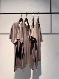 T-Shirt wool. Taupe.