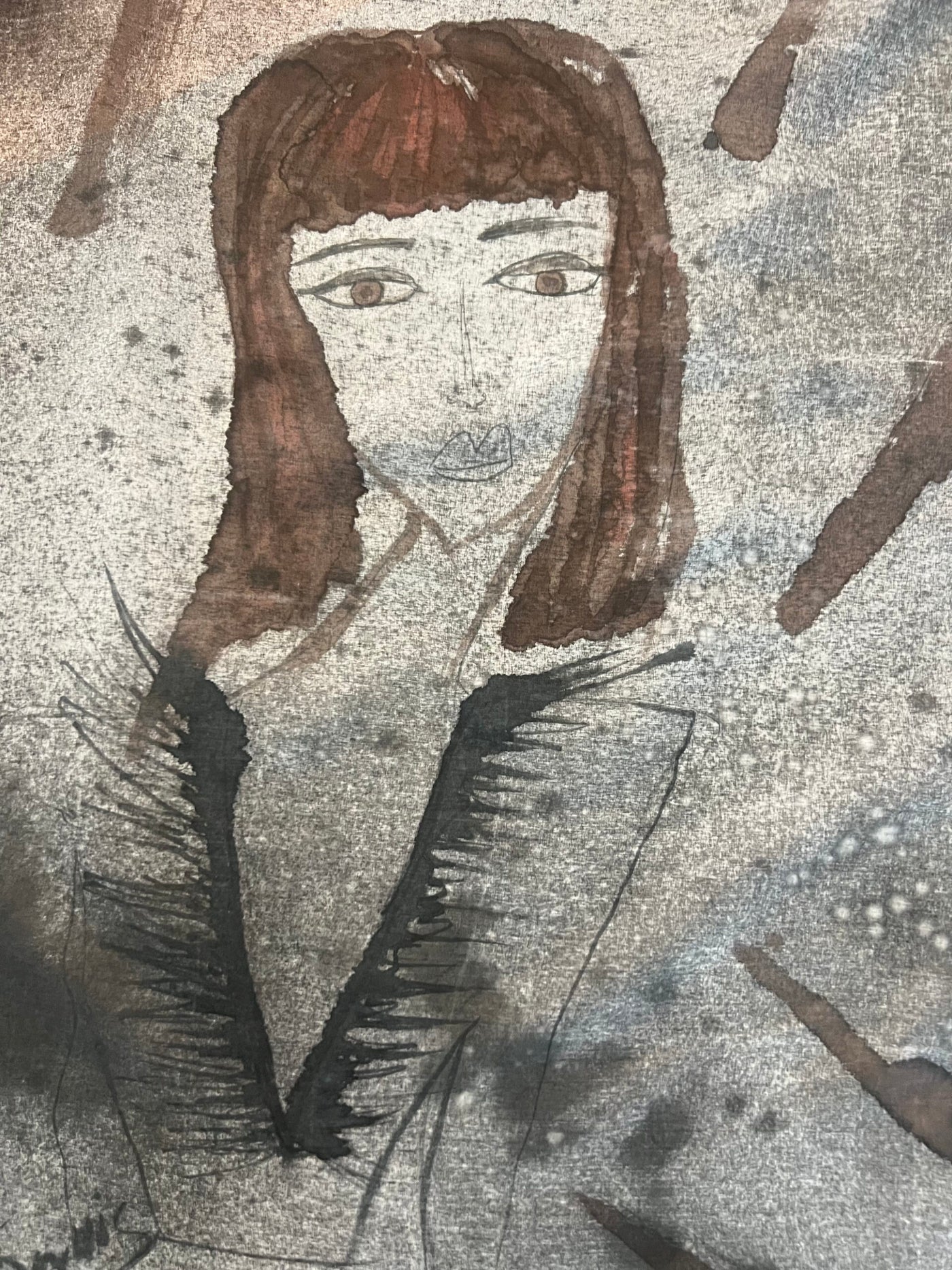 Hand-Painted Silk Scarf