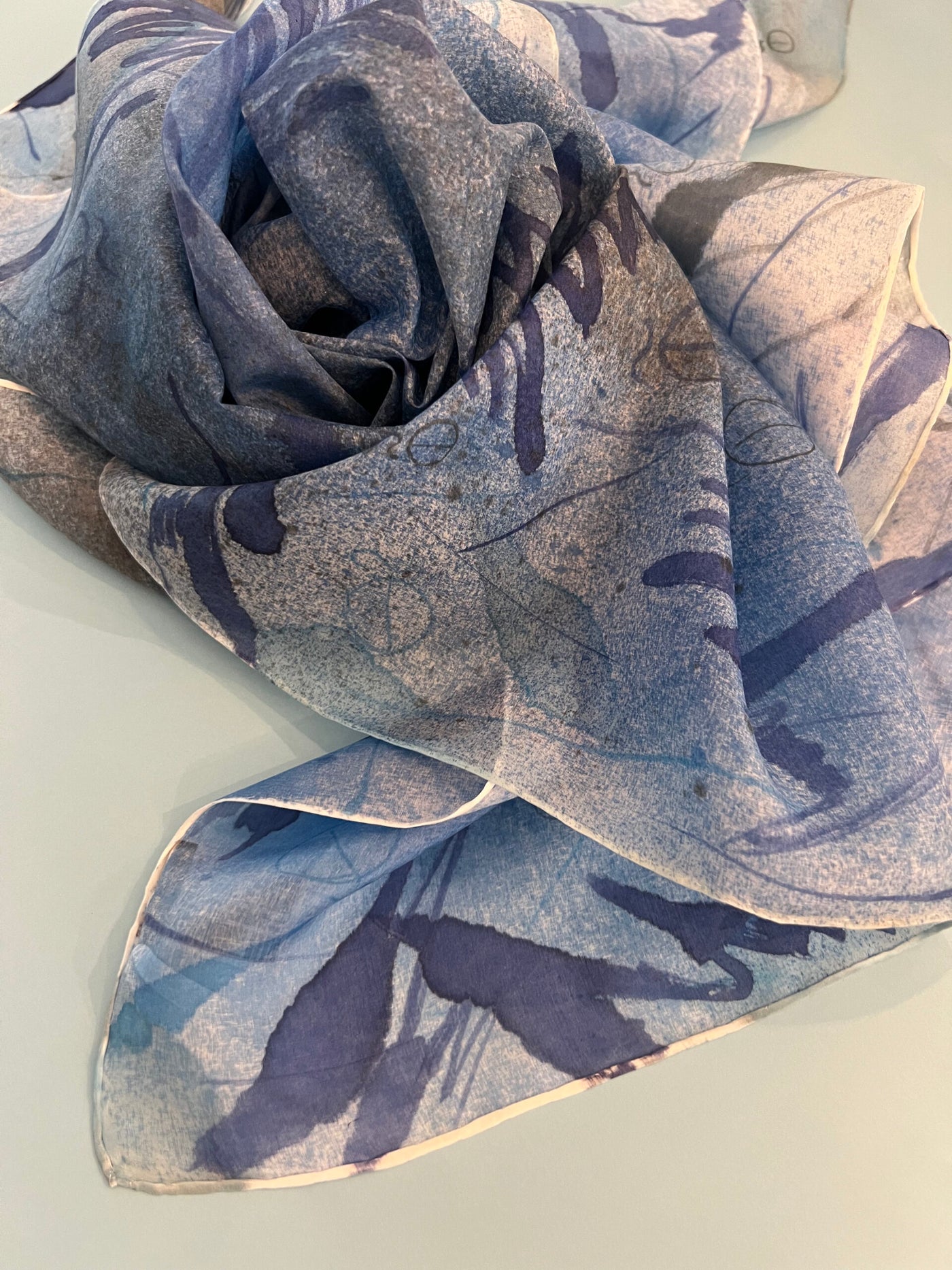 Hand-Painted Silk Scarf