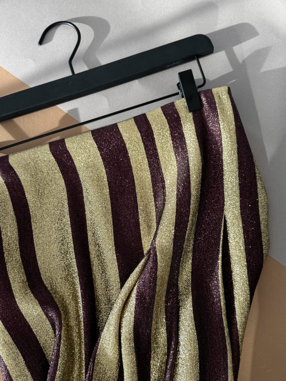 Silk Lurex Mini Skirt