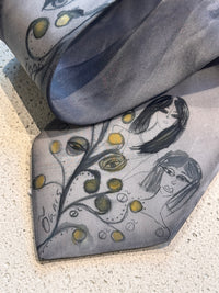 Hand-Painted Silk Tie