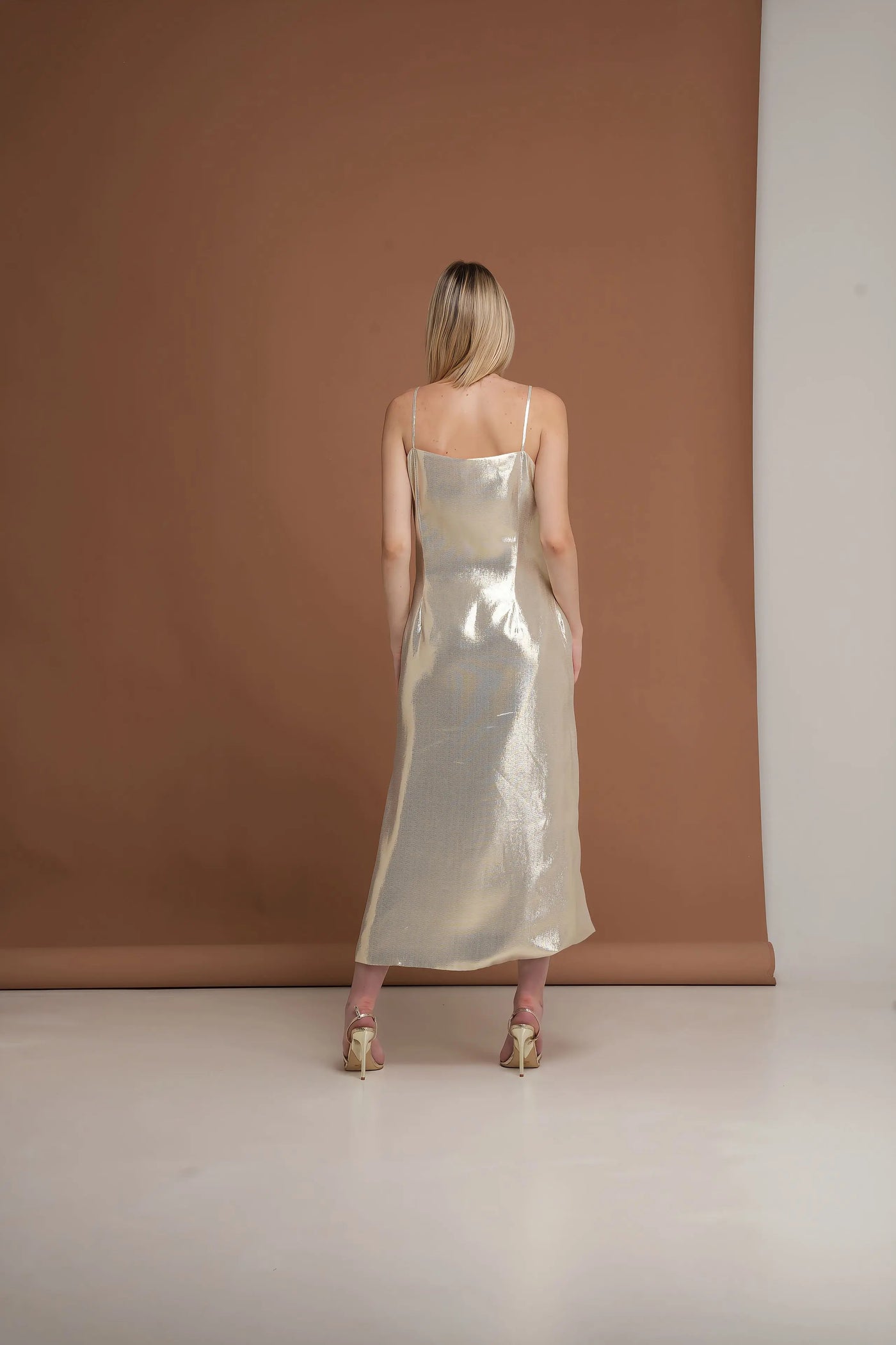 Golden Midi Dress