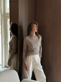 Turtleneck cashmere.