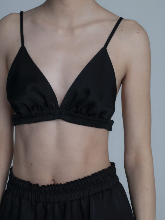 Viscose bralette. Black