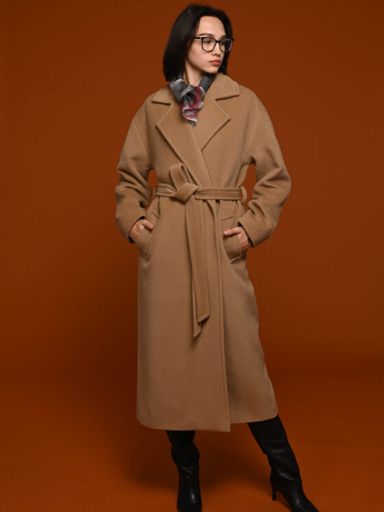 Camel coat.