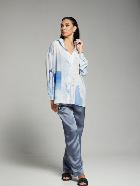 Daddy Blouse. Sky blue.