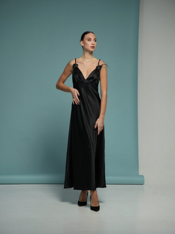 Slip oblique Dress. Heart.