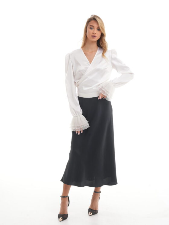 Viscose skirt. Onyx.