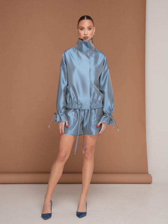 Silk bomber jacket. Ether.